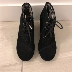 Toms wedge bootie